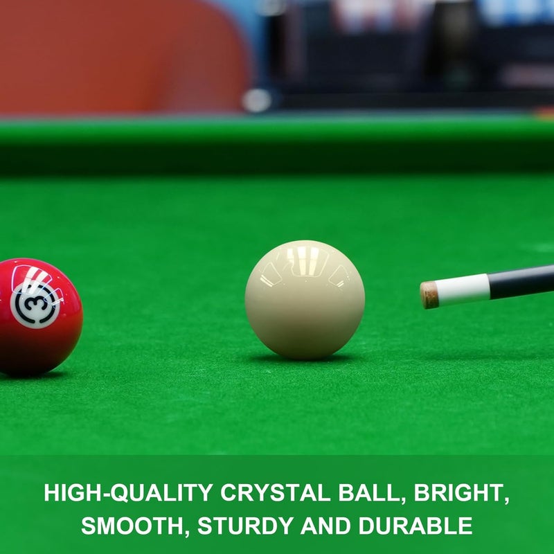 HMQQ 2 1/4" Pool Cue Ball and Professional AAAA Grade Billiards Balls, White Cue Ball, Set of 1,6oz - Image 2